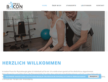 Tablet Screenshot of physiotherapie-bacon.at